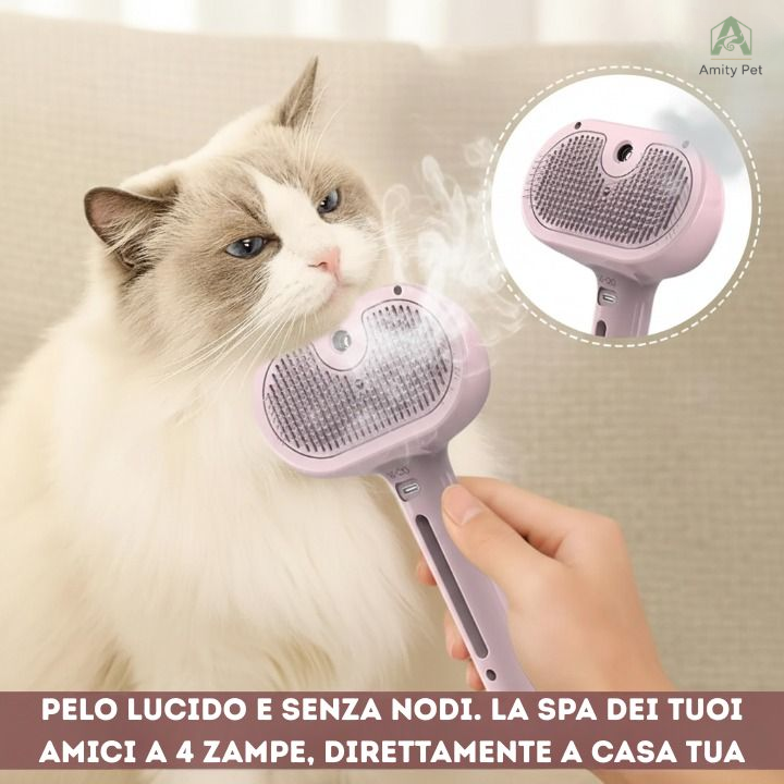 AmityPet HEDGHOG™ Spazzola a Vapore 3-in-1