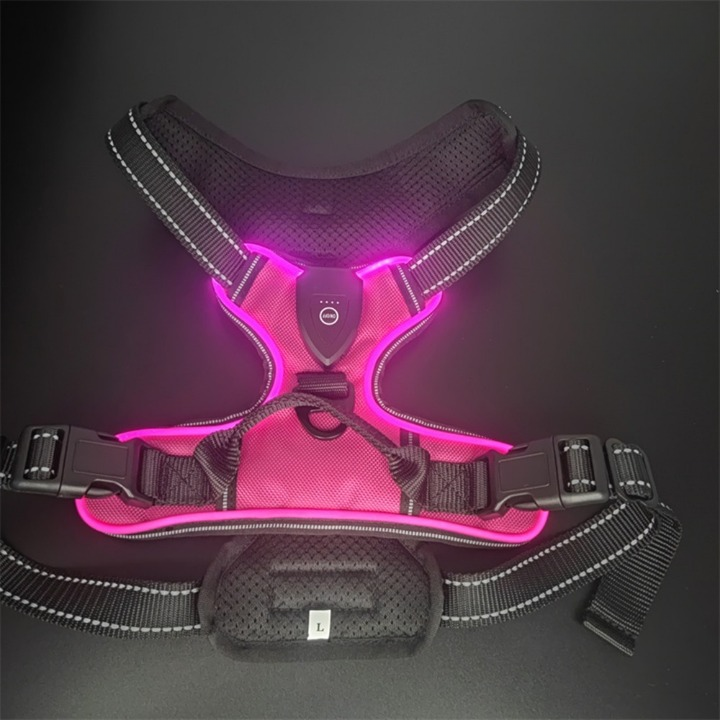 NightGuard™ – Pettorina LED Ricaricabile ad Alta Visibilità per Cani e Gatti