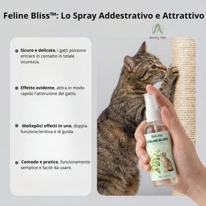 Feline Bliss™: Lo Spray Addestrativo e Attrattivo all'Erba Gatta Naturale