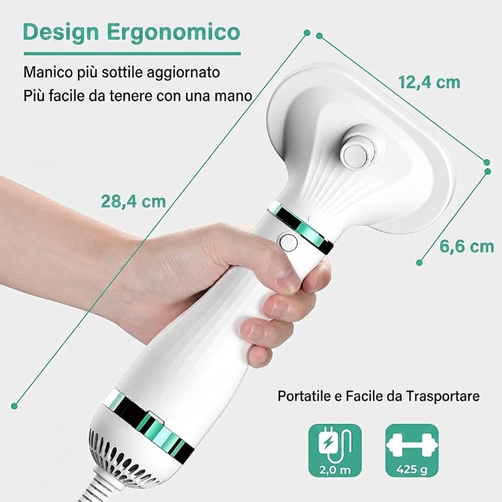 Amity Pet™ WarmGroom – Spazzola Asciugante 2-in-1 per Animali