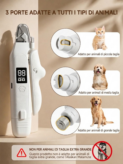 Amity Pet™ CareClaw – Tagliaunghie e Lima LED per Animali