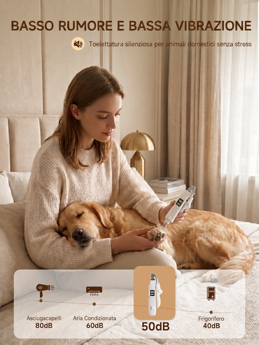 Amity Pet™ CareClaw – Tagliaunghie e Lima LED per Animali