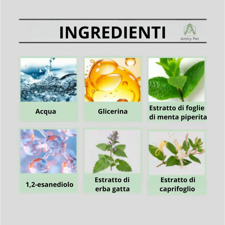 Feline Bliss™: Lo Spray Addestrativo e Attrattivo all'Erba Gatta Naturale