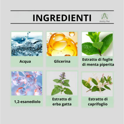 Feline Bliss™: Lo Spray Addestrativo e Attrattivo all'Erba Gatta Naturale