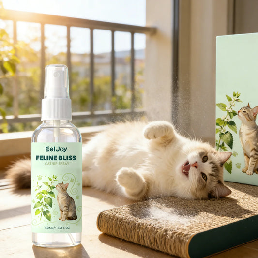 Feline Bliss™: Lo Spray Addestrativo e Attrattivo all'Erba Gatta Naturale