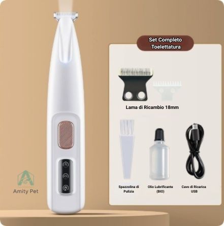AmityPet PawTrim™ – Rifinitore con LED per Zampe e Zone Delicate
