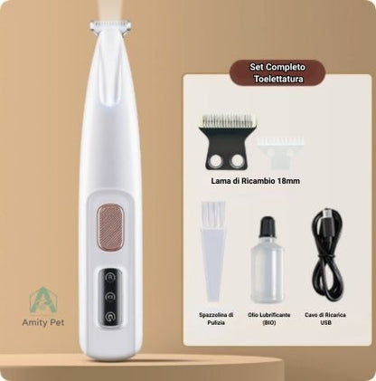 AmityPet PawTrim™ – Rifinitore con LED per Zampe e Zone Delicate