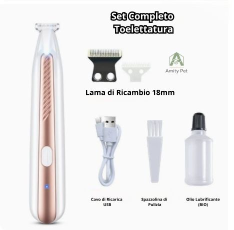 AmityPet PawTrim™ – Rifinitore con LED per Zampe e Zone Delicate