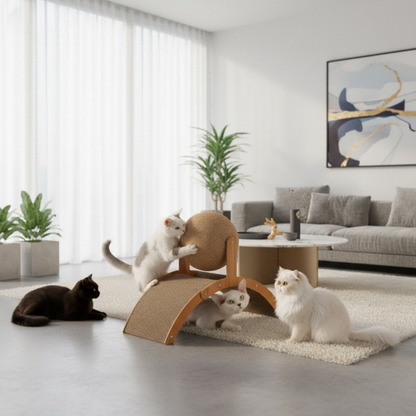 Arco Sensibily™ - Tiragraffi di Design in Legno Massiccio